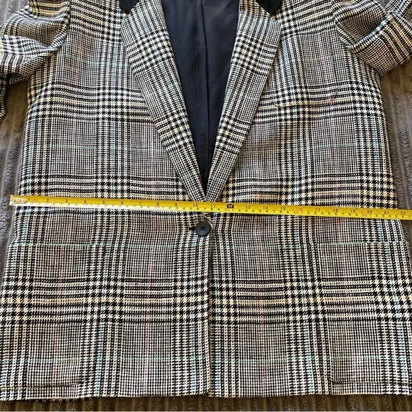 Vintage Morgan Taylor Blazer! Plaid padded jacket w/ pockets. Sz: 14 - Picture 14 of 16